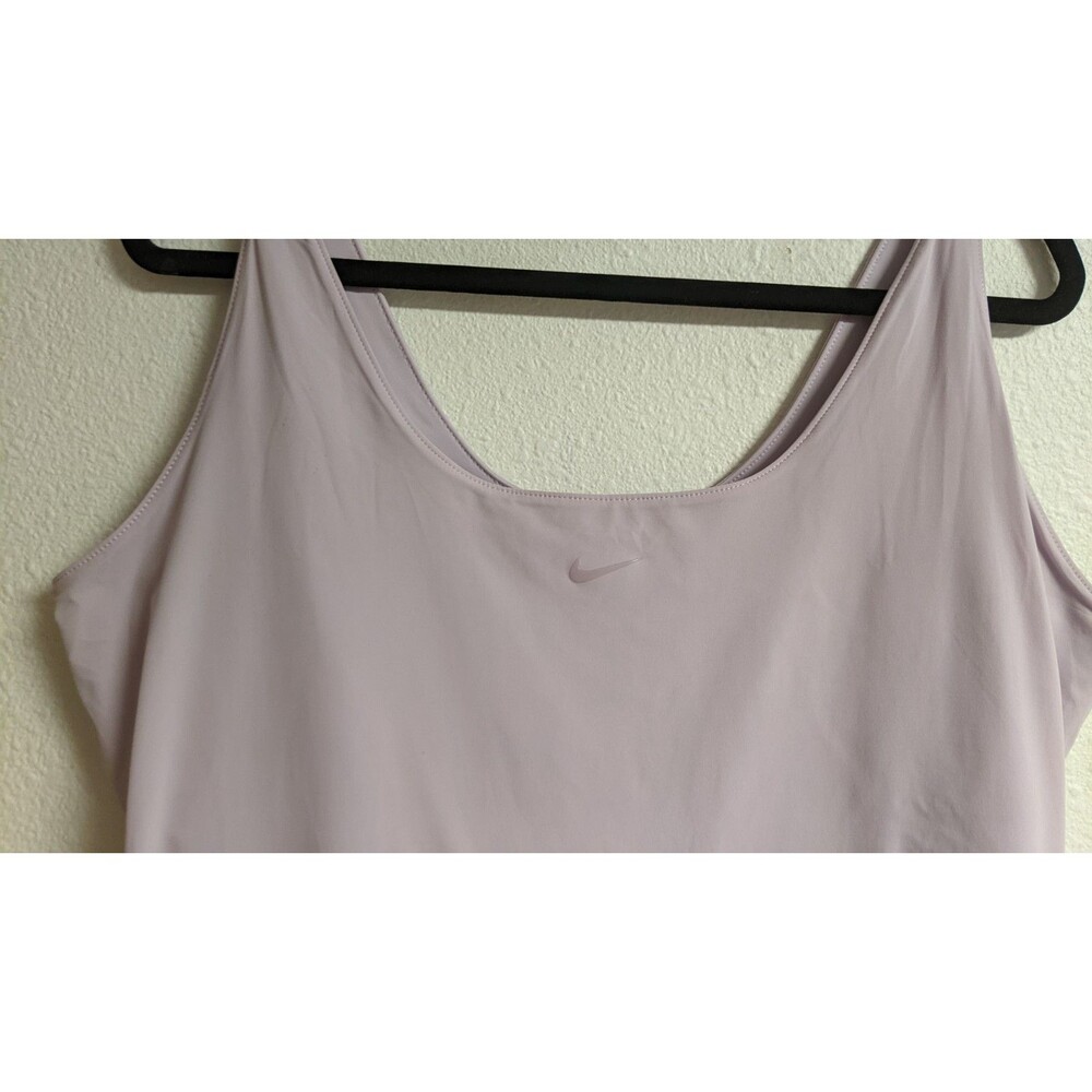NWT~ Women's Nike Bliss Luxe Womens Training Dress Built In Shorts Lilac XL - Picture 6 of 13